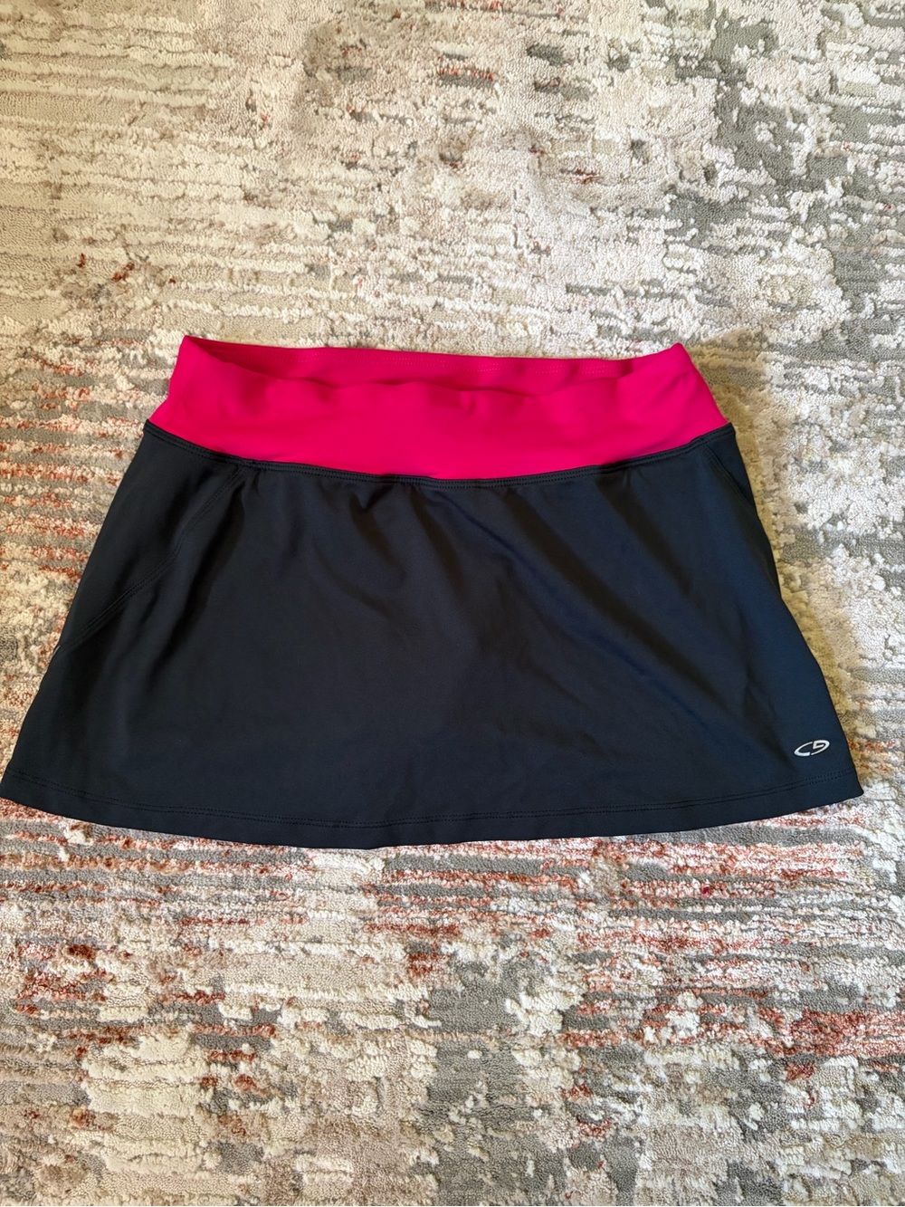 Y2K Champion Black Pink Athletic Tennis Skort XS